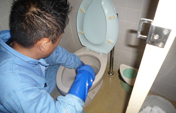 トイレ排水管洗浄